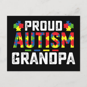 Stolpärfar Autism Medvetenhet Autism Familj Vykort