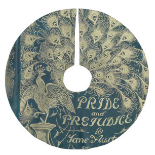 Stolpskört med Pride and Prejudice-motiv Julgransmatta Borstad Polyester