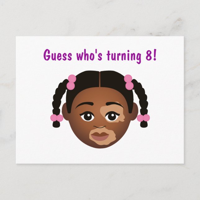 #Stolt2BnaturalMig Välj-Mitt-Hudfärg Födelsedag Vykort (Framsida)