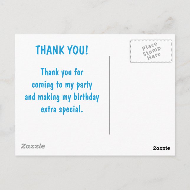 #Stolt2BVarNaturligFödelsedagsTack Vykort (Baksida)