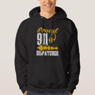 Stolt 911-nödsändare Nödhjälp Första Svaranden Hoodie