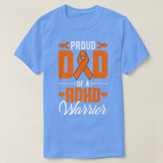 stolt ADHD Pappa i ADHD Warrior ADHD Awareness Ora T Shirt (Design framsida)