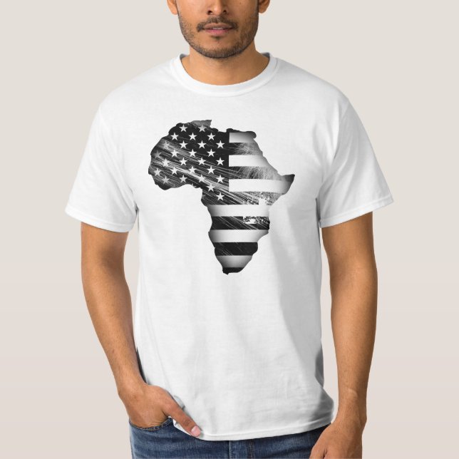 Stolt afrikansk amerikan tee (Framsida)