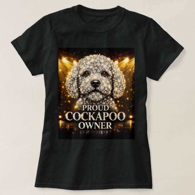 Stolt ägare av Cockapoo-tröja | Present till hundä T Shirt (Design framsida)