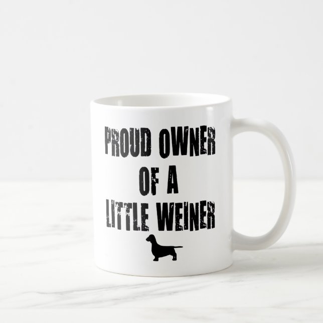 stolt ägare av en Little Weiner Kaffemugg (Höger)