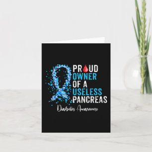 stolt ägare av en oselös pankreas Gift Diabetes Aw Kort