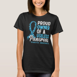 stolt ägare av en oselös pankreasdiabetes t shirt