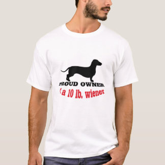 Stolt ägare av ett 10 pund. Wienertaxutslagsplats T-shirt