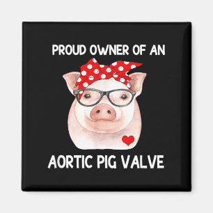 Stolt ägare till en aortaklaff G-ventil hjärtsjukd Magnet