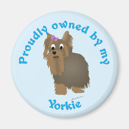 stolt ägt av en Yorkie Magnet