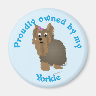 stolt ägt av en Yorkie Magnet