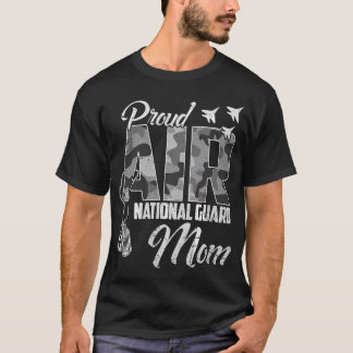 Stolt Air National Guard Mamma US Kamouflage Famil T Shirt