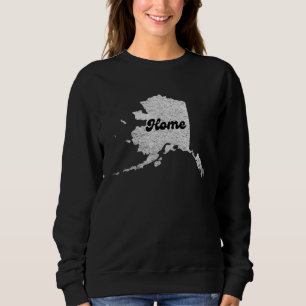 stolt Alask State Home Karta Outline Rocky Karta A T Shirt