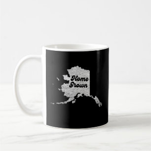 stolt Alask State-odlad Karta Outline Rocky Karta Kaffemugg