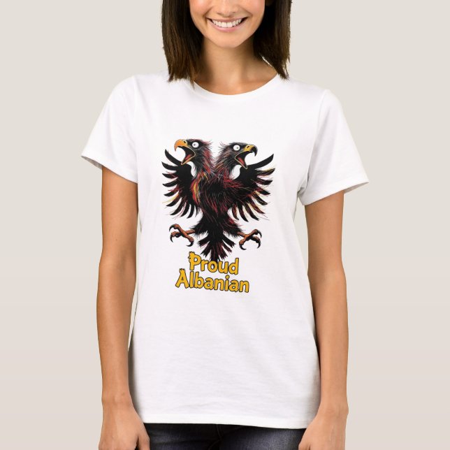 Stolt albansk t shirt (Framsida)