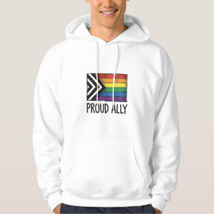 Stolt allierad Pride Flagga Vektor T-Shirt Design_ Hoodie