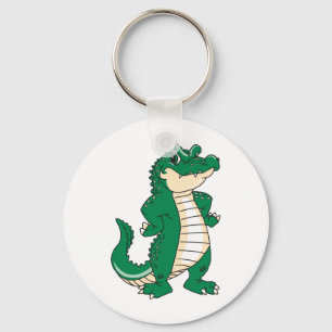Stolt alligator nyckelring