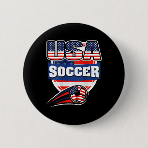 Stolt Amerika Fotboll Fans Tröja - Usa Flagga Fotb Knapp