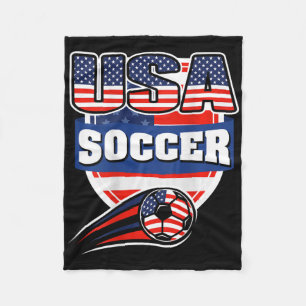 Stolt Amerika Fotboll Fans Tröja - Usa Flagga Fotl Fleecefilt