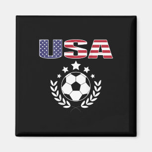 Stolt Amerika Fotboll Fans Tröja - Usa Flagga Fotl Magnet