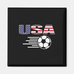 Stolt Amerika Fotboll Fans Tröja - Usa Flagga Fotl Magnet