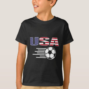 Stolt Amerika Fotbollsfans Jersey - Usa Flagga Fot T Shirt
