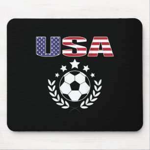 Stolt Amerika Fotbollsfans Tröja - Usa Flagga Fotb Musmatta