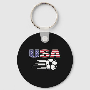 Stolt Amerika Fotbollsfans Tröja - Usa Flagga Fotb Nyckelring