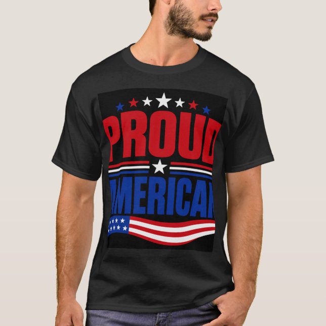 Stolt amerikan t shirt (Framsida)