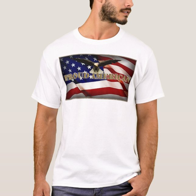 Stolt amerikan tee shirt (Framsida)