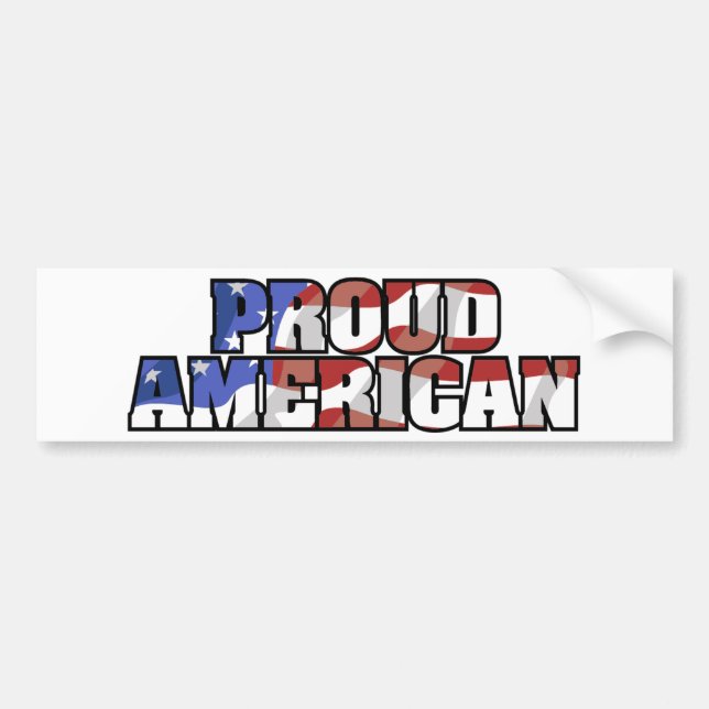 Stolt amerikanbildekal bildekal (Framsidan)