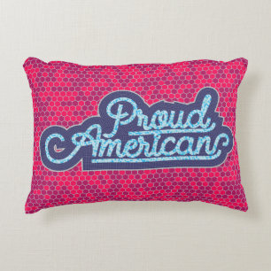 stolt amerikansk accent Pillow Prydnadskudde