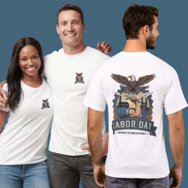 Stolt amerikansk arbetardag Eagle Shirt T (Skapare uppladdad)