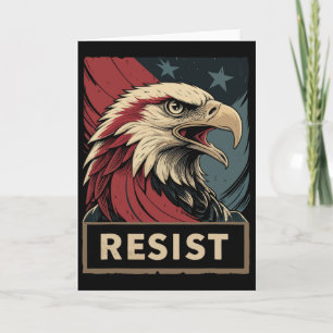 Stolt amerikansk demokrati - Anti Trump - Retro Re Kort