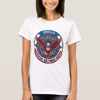 Stolt Amerikansk Flygvapen Syster T-Shirt