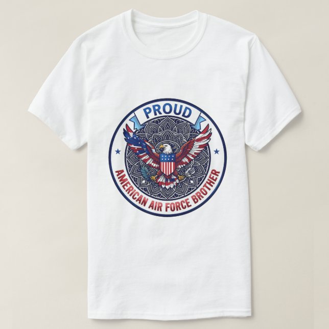 Stolt amerikansk flygvapenbror t shirt (Design framsida)