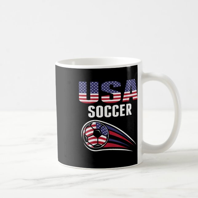 Stolt amerikansk fotbollslag supporter Usa flagga  Kaffemugg (Höger)