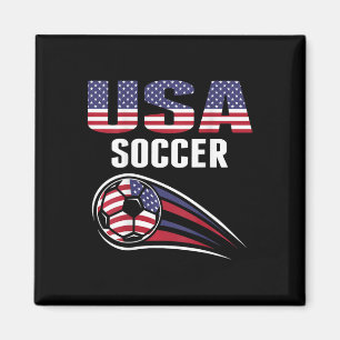 Stolt amerikansk fotbollslag Supporter Usa Flagga Magnet