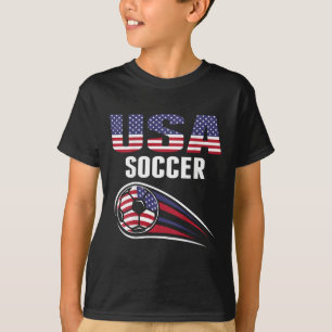 Stolt amerikansk fotbollslag supporter Usa flagga  T Shirt