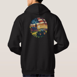 Stolt amerikansk jordbrukare hoodie