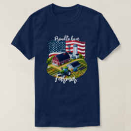 Stolt amerikansk jordbrukare t shirt