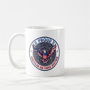 Stolt amerikansk luftstridskrafter bror kaffemugg