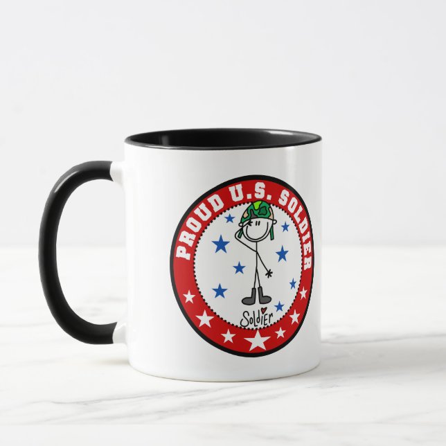 Stolt amerikansk soldat mugg (Vänster)