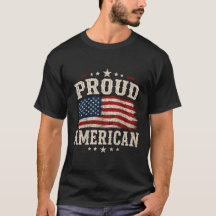 Stolt amerikansk USA-flagg T-shirt