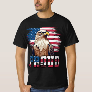Stolt amerikansk vitörn - USA Flagga T Shirt