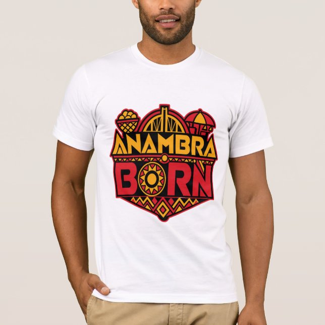 Stolt Anambra Inföding - Igbo State Stolthet T-shi T Shirt (Framsida)