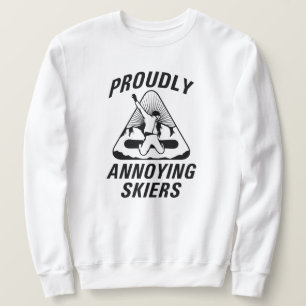 stolt Annoying Skiers Lång Ärmad Tröja