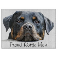 Stolt ansikte för hund för Rottie mamma |