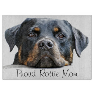 Stolt ansikte för hund för Rottie mamma