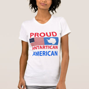 Stolt Antartican amerikan T-shirt